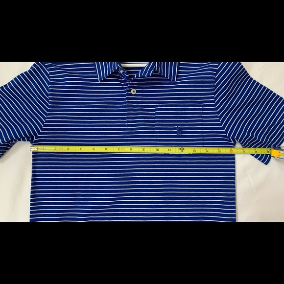 Boys Ralph Lauren Medium Striped Blue and White Polo - Picture 4 of 4